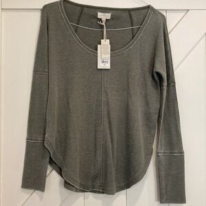 New with tags, Lucky Brand relaxed lightweight thermal top, women’s size XS